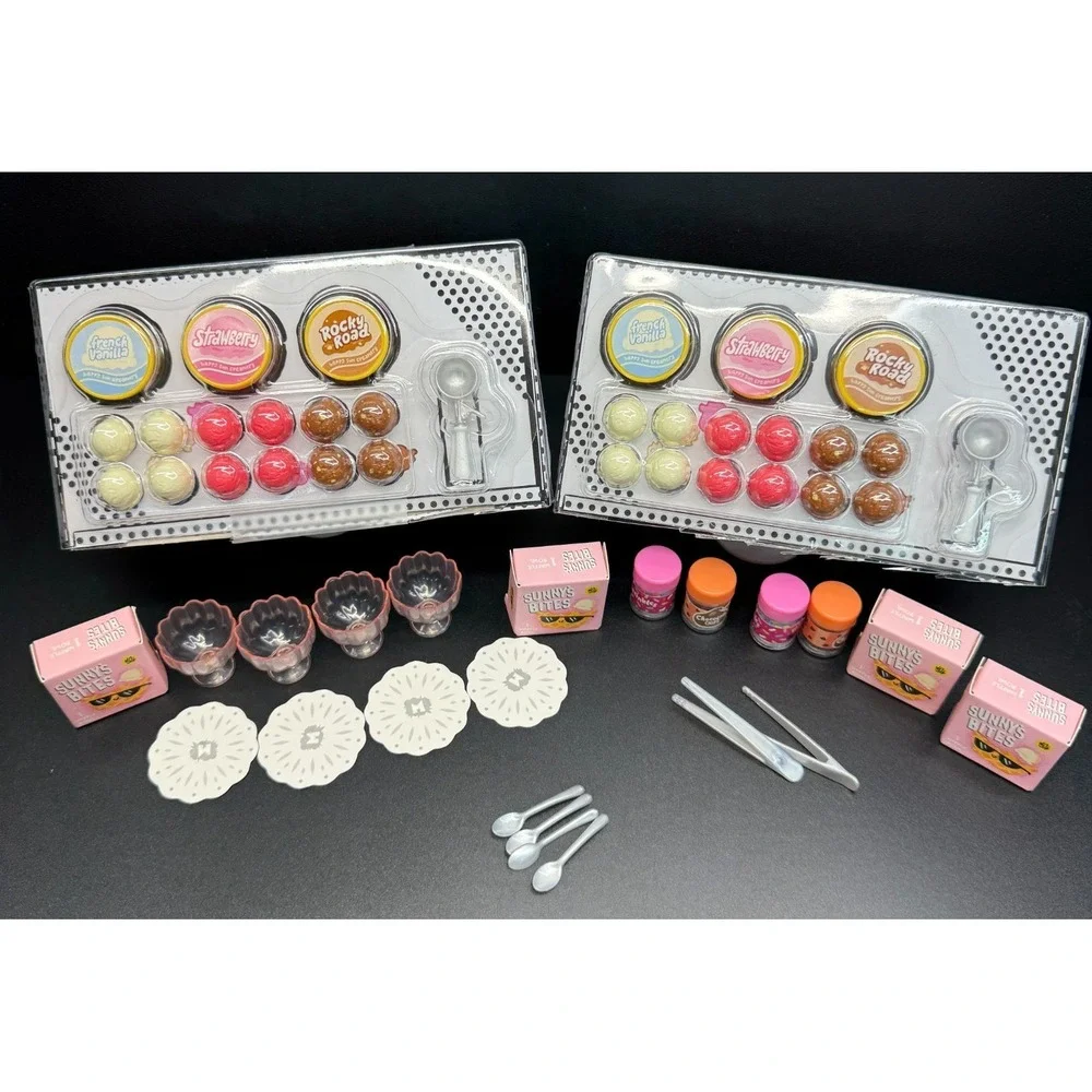 MGA's Mini-Verse *Make It Mini Food/Ice Cream Social* 38 Pieces (No Resin)